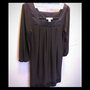 White House Black Market 3/4 sleeve black dress
